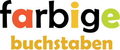 Farbige Buchstaben